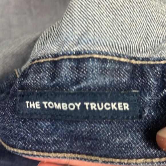 Lucky Brand the tomboy trucker Denim jean jacket size Large - Picture 6 of 6